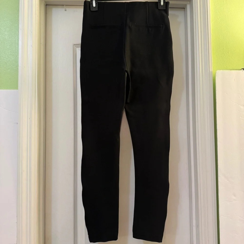 Spanx The Perfect Pants Womens Medium Piped Skinny Ankle Pull On Ponte Knit